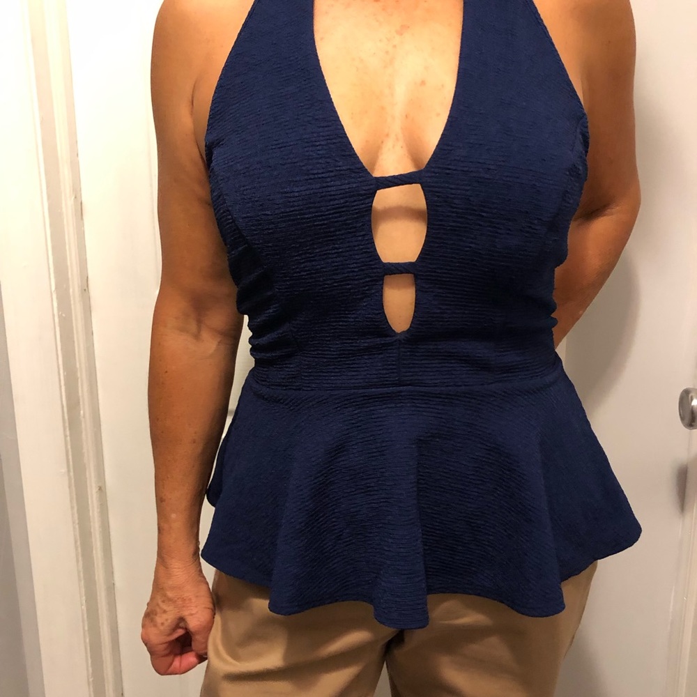 Navy Halter top